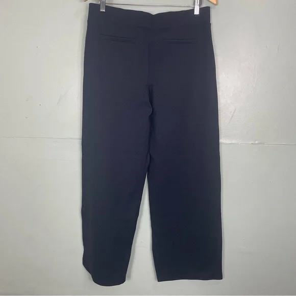 Quince Ultra Stretch Ponte Wide Leg Pants Women Size Large Navy Blue New - Picture 3 of 3